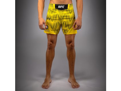 Men's UFC Zenith by Venum Authentic Fight Night Short Fit Fight Short - Yellow (Size S)
