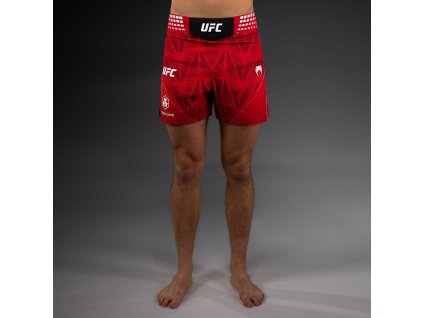 Men's UFC Zenith by Venum Authentic Fight Night Short Fit Fight Short - Red (Size S)
