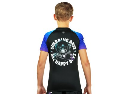 KIDS rashguard Ground Game - short sleeves - Cheeky Monkey (SIZE 122 cm)