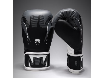 Boxing Gloves Venum Adrenaline - Black/Silver Grey (Size 10oz)