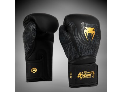 Boxing Gloves Venum x Chimaev Wild Borz - Black/Gold (Size 8oz)