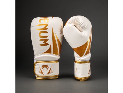 Boxing Gloves Venum Challenger 2.5 - White/Gold (Size 8oz)