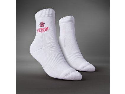 Women's Crew Socks Venum Vector Flower - White (3 pair) (Size S)