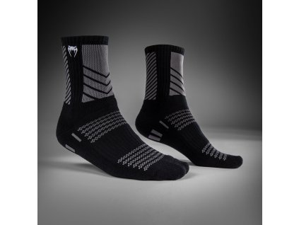 Socks Venum Vector Crew (1 pair) - Black/Grey (Size S)