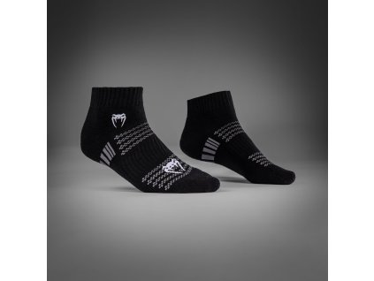 Socks Venum Vector Ankle (1 pair) - Black/Grey (Size S)
