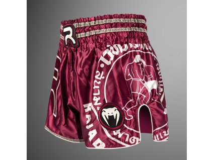 Muay Thai Shorts Venum x Rajadamnern - Burgundy (Size S)
