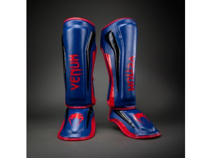 Shin Guards Venum Elite - Dark Blue/Red (Size M)