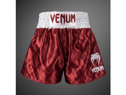 Muay Thai Shorts Venum Contender XT - Cherry Red/White (Size S)
