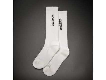 Over-the-Calf Socks Venum Essential - White/Black (1 pair) (Size S)