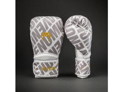 Boxing Gloves Venum Contender 1.5 XT 3D - White/ Gold (Size 8oz)