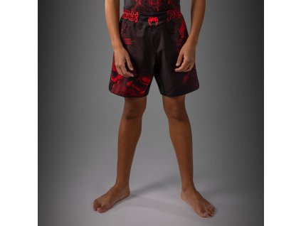 KIDS Fightshorts Venum Wolf Atak - Black/Red (Size 8 let)