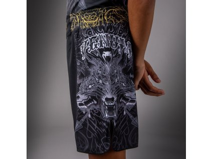 KIDS Fightshorts Venum Wolf Atak - Black/Grey (Size 8 let)