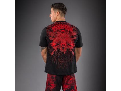 T-Shirt Venum Wolf Atak - Black/Red (Size S)