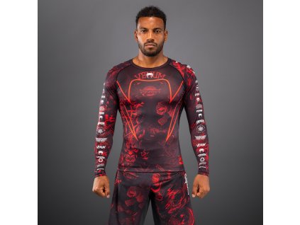 Rashguard Venum 20th Anniversary - Long Sleeve - Black/Red (Size S)