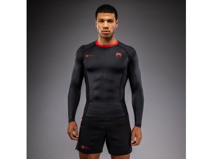 Rashguard Venum X Roger Gracie Signature - Long Sleeve - Black/Red (Size S)