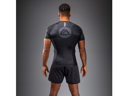 Rashguard Venum X Roger Gracie Academy - Short Sleeve - Black (Size S)