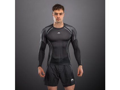 Long Sleeve Rashguard Venum Stealth - Black/White (Size S)