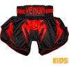 KIDS Muay Thai Shorts Venum Bangkok Inferno - Black/Red