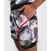 Men's Training Shorts Venum Electron 3.0 - Grey/red (Size XS)