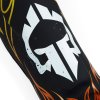 Shinguards Ground Game FLAMES - Black (SIZE S)