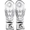 Shin Guards 8 WEAPONS Sak Yant TIGER - White (SIZE L)
