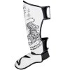 Shin Guards 8 WEAPONS Sak Yant TIGER - White (SIZE L)
