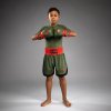 KIDS Boxing Shorts Venum Classic - Army Green/Orange (Size 8 let)