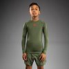 KIDS Rashguards Venum Contender - Long Sleeves - Army Green/Orange (Size 8 let)