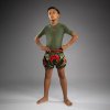 KIDS Thai Shorts Venum Inferno - Army Green/Orange (Size 8 let)