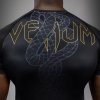 Rashguard Venum Serpenti - Short Sleeve - Black/Silver/Gold (Size S)