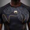 Rashguard Venum Serpenti - Short Sleeve - Black/Silver/Gold (Size S)