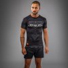 Rashguard Venum Eclipse - Short Sleeve - Black/Ivory (Size S)
