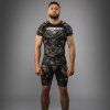 Rashguard Venum Invader - Short Sleeve - Black/Sand (Size M)