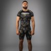 Rashguard Venum Invader - Short Sleeve - Black/Sand (Size S)