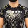 Rashguard Venum Invader - Short Sleeve - Black/Sand (Size M)