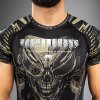 Rashguard Venum Invader - Short Sleeve - Black/Sand (Size S)
