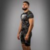 Rashguard Venum Invader - Short Sleeve - Black/Sand (Size S)