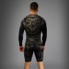 Rashguard Venum Invader - Long Sleeve - Black/Sand (Size S)