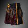 Muay Thai shorts Venum Quetzal Fury - Black/Fury Red/ Tangerine (Size S)