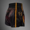 Muay Thai shorts Venum Quetzal Fury - Black/Fury Red/ Tangerine (Size S)