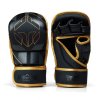 MMA Sparring Gloves Ground Game Logo 3.0 - Gold (SIZE S/M)