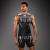Men’s Rashguard Venum Adrenaline - Sleeveless - Black/Silver Grey (Size S)