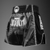 Muay Thai Shorts Venum Adrenaline - Black/Silver Grey (Size M)