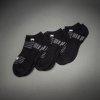 No-Show Socks Venum Vector (3 Pack) - Black/Grey (Size 3Y-5Y US (S))