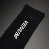 Crew Socks Venum Essential (3 pairs)  - Black/White (Size 3Y-5Y US (S))