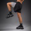 Training Shorts 2in1 Venum Lazer - Black/Grey (Size S)