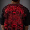 KIDS T-Shirt Venum Wolf Atak - Black/Red (Size 8 let)