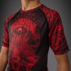 KIDS Rashguard Venum Wolf Atak - Short Sleeve - Black/Red (Size 8 let)