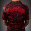 KIDS Rashguard Venum Wolf Atak - Short Sleeve - Black/Red (Size 8 let)