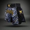 Muay Thai Shorts Venum Wolf Atak - Black/Grey (Size S)